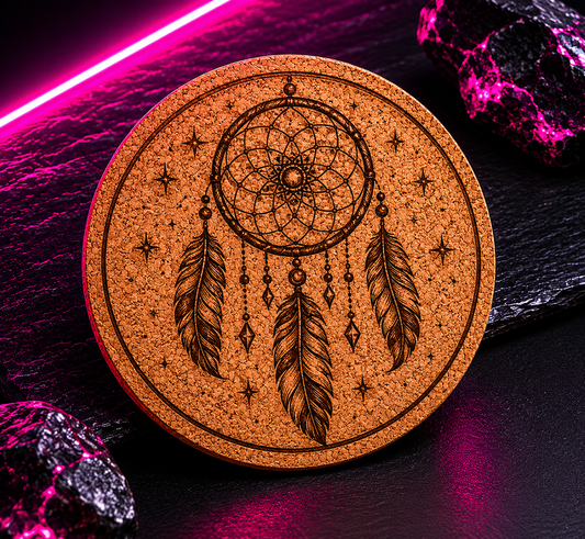 Dessous de verre personnalisé rond en liège – 9 cm